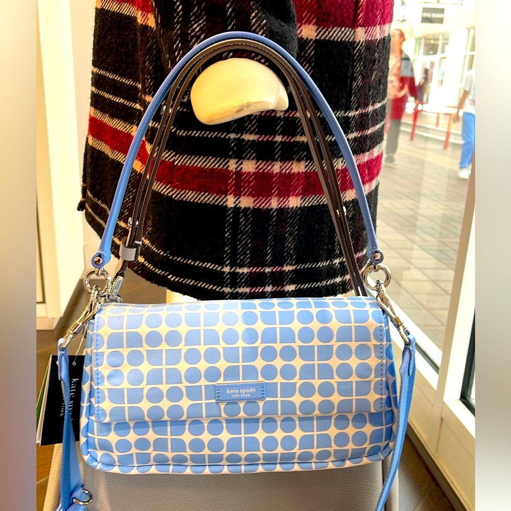 Kate Spade Noel Jacquard Convertible Crossbody Canvas XBody